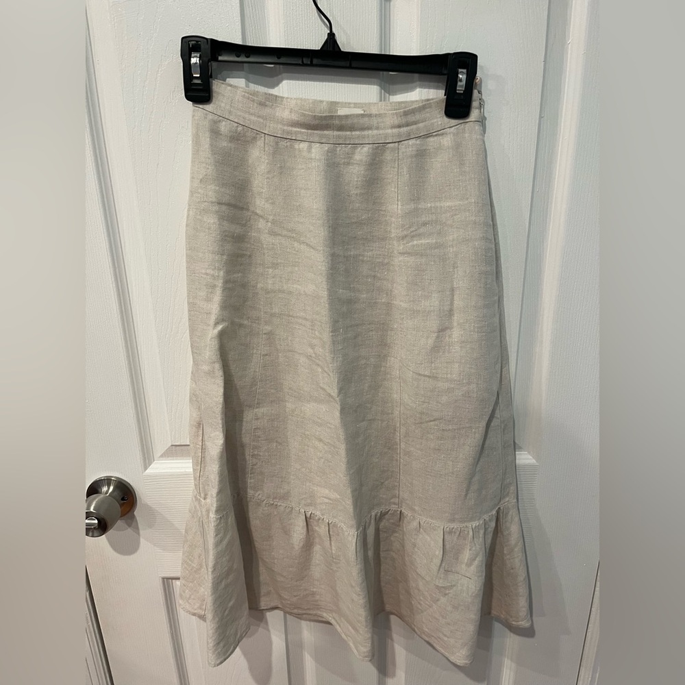 Aritzia Wilfred Chariot Linen Skirt